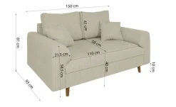 S-STYLE Einzelsofa Maya