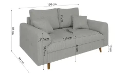 S-STYLE Einzelsofa Maya