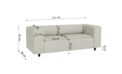 S-STYLE Einzelsofa Oskar