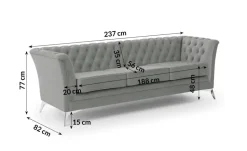 S-STYLE Einzelsofa Wilhelm