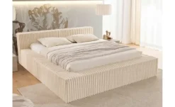 S-STYLE Polsterbett Cord, mit Bettkasten und Lattenrost Noord