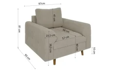 S-STYLE Sessel Lars