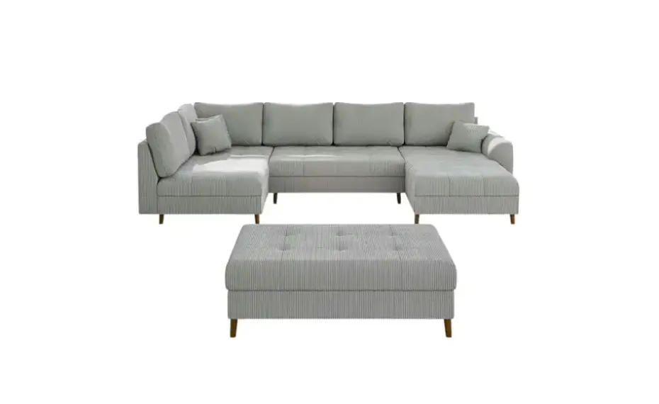 S-STYLE Wohnlandschaft mit Hocker Maya