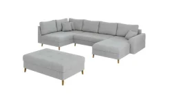 S-STYLE Wohnlandschaft mit Hocker Maya