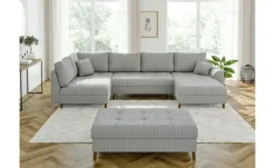 S-STYLE Wohnlandschaft mit Hocker Maya