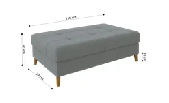 S-STYLE Wohnlandschaft mit Hocker Lars