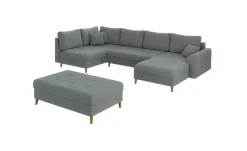 S-STYLE Wohnlandschaft mit Hocker Lars