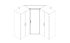 Tür für Eckschranklösung Multischrank-System