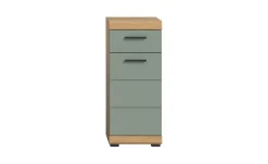 Unterschrank SCHLOONSEE, Breite 37cm, 1 Tür, 1 Schubkasten, 2 Fächer, MDF-Front in verschiedenen Farben erhältlich, Badmöbel, Badschrank, Kommode, Bad Schloonsee