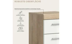 Unterschrank SCHLOONSEE, Breite 37cm, 1 Tür, 1 Schubkasten, 2 Fächer, MDF-Front in verschiedenen Farben erhältlich, Badmöbel, Badschrank, Kommode, Bad Schloonsee