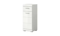 Unterschrank SCHLOONSEE, Breite 37cm, 1 Tür, 1 Schubkasten, 2 Fächer, MDF-Front in verschiedenen Farben erhältlich, Badmöbel, Badschrank, Kommode, Bad Schloonsee