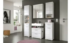 Waschbeckenunterschrank SCHLOONSEE, Breite 60cm, 2 Schubkästen, mit Siphonausschnitt, MDF-Front in verschiedenen Farben erhältlich, Badmöbel, Badschrank, Kommode, Bad Schloonsee