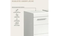 Waschbeckenunterschrank SCHLOONSEE, Breite 60cm, 2 Tür, 2 Fächer, mit Siphonausschnitt, MDF-Front in verschiedenen Farben erhältlich, Badmöbel, Badschrank, Kommode, Bad Schloonsee