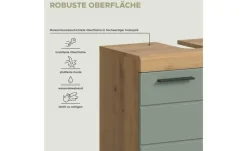 Waschbeckenunterschrank SCHLOONSEE, Breite 60cm, 2 Tür, 2 Fächer, mit Siphonausschnitt, MDF-Front in verschiedenen Farben erhältlich, Badmöbel, Badschrank, Kommode, Bad Schloonsee