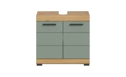 Waschbeckenunterschrank SCHLOONSEE, Breite 60cm, 2 Tür, 2 Fächer, mit Siphonausschnitt, MDF-Front in verschiedenen Farben erhältlich, Badmöbel, Badschrank, Kommode, Bad Schloonsee